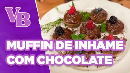 Receita saudável de MUFFIN de INHAME com CHOCOLATE - Você Bonita (16/05/2024)