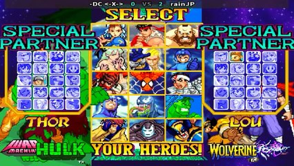 Marvel vs Capcom - -DC vs rainJP