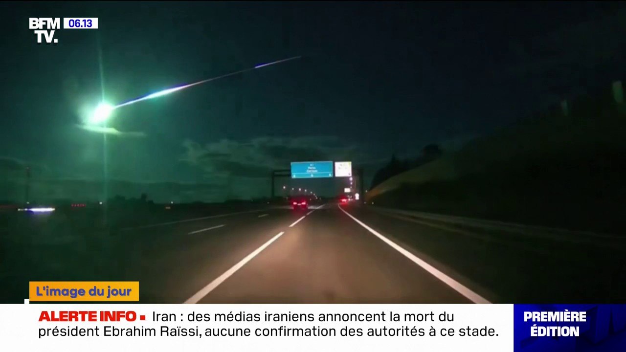 Météorite, boule de feu? Une lumière bleue a été aperçue dans le ciel entre l'Espagne et le Portugal