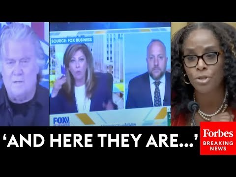 Stacey Plaskett Plays Videos Of Fox News And Steve Bannon To Show GOP Fealty To 'Spoiled Brat' Trump