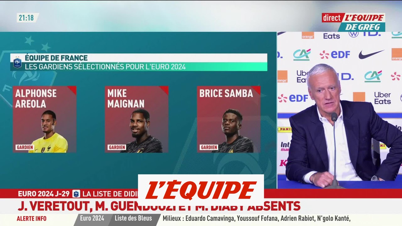 Didier Deschamps : « Ferland Mendy est à sa place » - Foot - Euro - Bleus