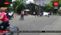 Continúan bloqueos de maestros de la CNTE en Av. Reforma e Insurgentes