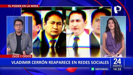 Prófugo Vladimir Cerrón reaparece en redes y pide que se detenga la guerra entre Israel y Hamás