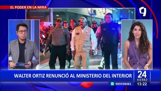 Walter Ortiz: Ministro del Interior renuncia al cargo luego de un mes y medio de gestión