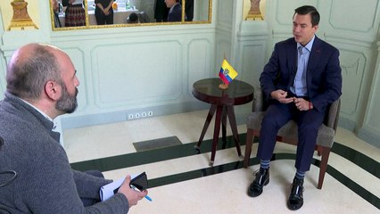 Presidente de Ecuador urge a Europa a "esfuerzo común" contra el narcotráfico