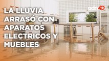 El agua se metió hasta la cocina, las lluvias provocaron que viviendas se inundaran