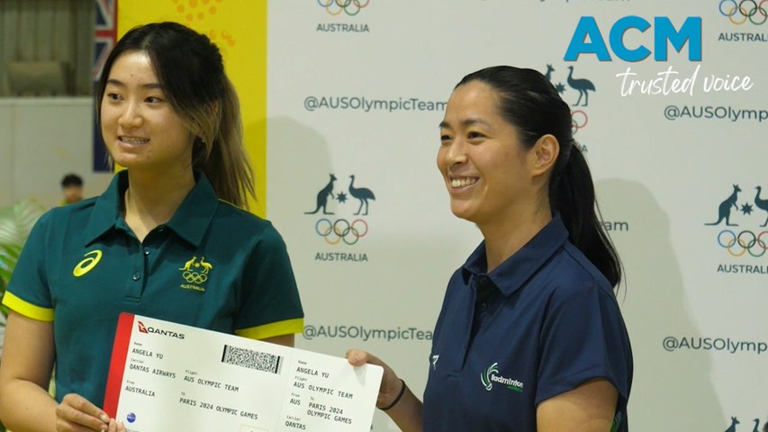 Angela Yu will follow in her parents' footsteps at the Paris Olympics. Video via AAP.