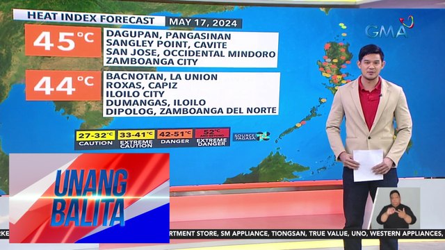 Matinding init at alinsangan, paghandaan pa rin kahit mataas ang tsansa ng ulan - Weather update today as of 7:15 a.m. (May 17, 2024) | UB