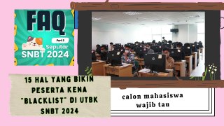 4 Dokumen yang Harus Dibawa Saat Tes UTBK SNBT 2024 dan 15 larangan nya