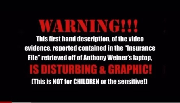 This is what police found on the laptop of Anthony Weiner a Former United States Representative there was a file named “life insurance” on his laptop and they found a video of hillary clinton and Huma Abedin ( wife of Anthony) mutilating a 12 year old