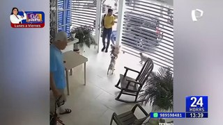 Mujer defiende a su marido de un delincuente que intentó robarle