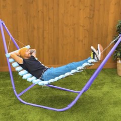 Turning an old wine barrel into a cozy hammock