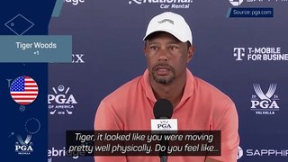 Woods 'getting stronger' after PGA Championship first round