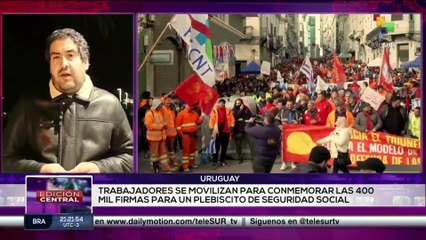 Trabajadores de la construcción realizan paro en Uruguay