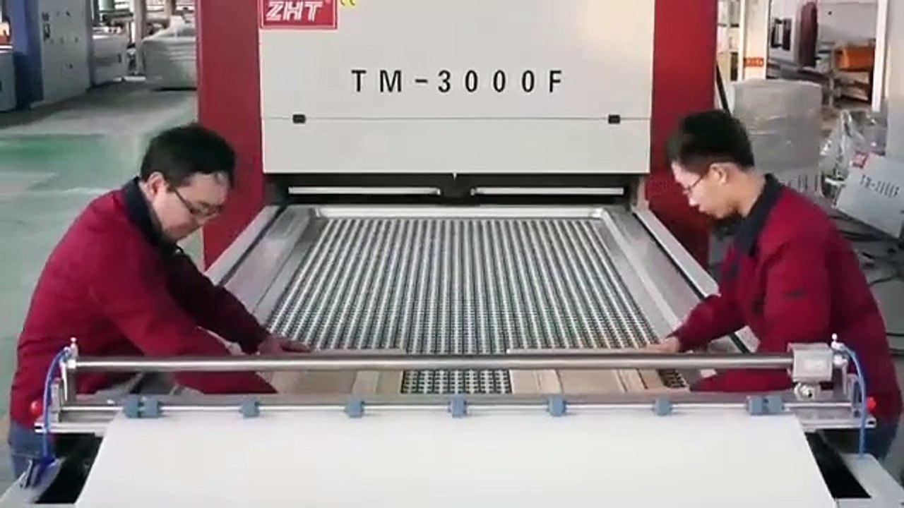 TM3000F-P Çin Mutfak Dolabı Kapısı için PVC Vakum Membran Pres Makinası