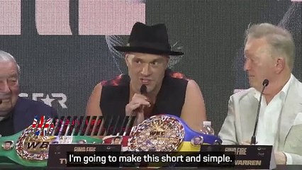 Fury thanks God for having 'already received' his victory against Usyk