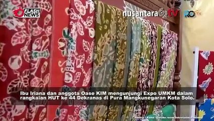 Ibu Iriana Joko Widodo dan Ibu Wury Ma'ruf Amin Hadiri Dekranas Expo 2024 di Surakarta, Promosikan Kekayaan Nusantara