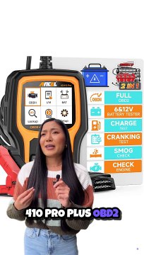 ANCEL AD410 Pro+ 2 in 1 OBD2 Scanner Battery Tester, OBD2 Scanner