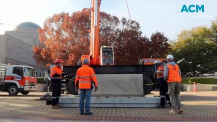 Stone of Remembrance Returns to Its Central Spot at Australian War Memorial 🪦