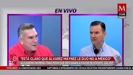 "Le dijo no a México"; acusa 'Alito' Moreno sobre decisión de Máynez de no declinar por Xóchitl