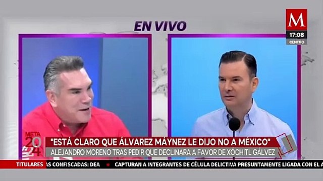 Le dijo no a México ; acusa 'Alito' Moreno sobre decisión de Máynez de no declinar por Xóchitl