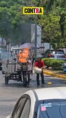 ¡HOMBRE APAGA INCENDIO CON UNA COCA-COLA!