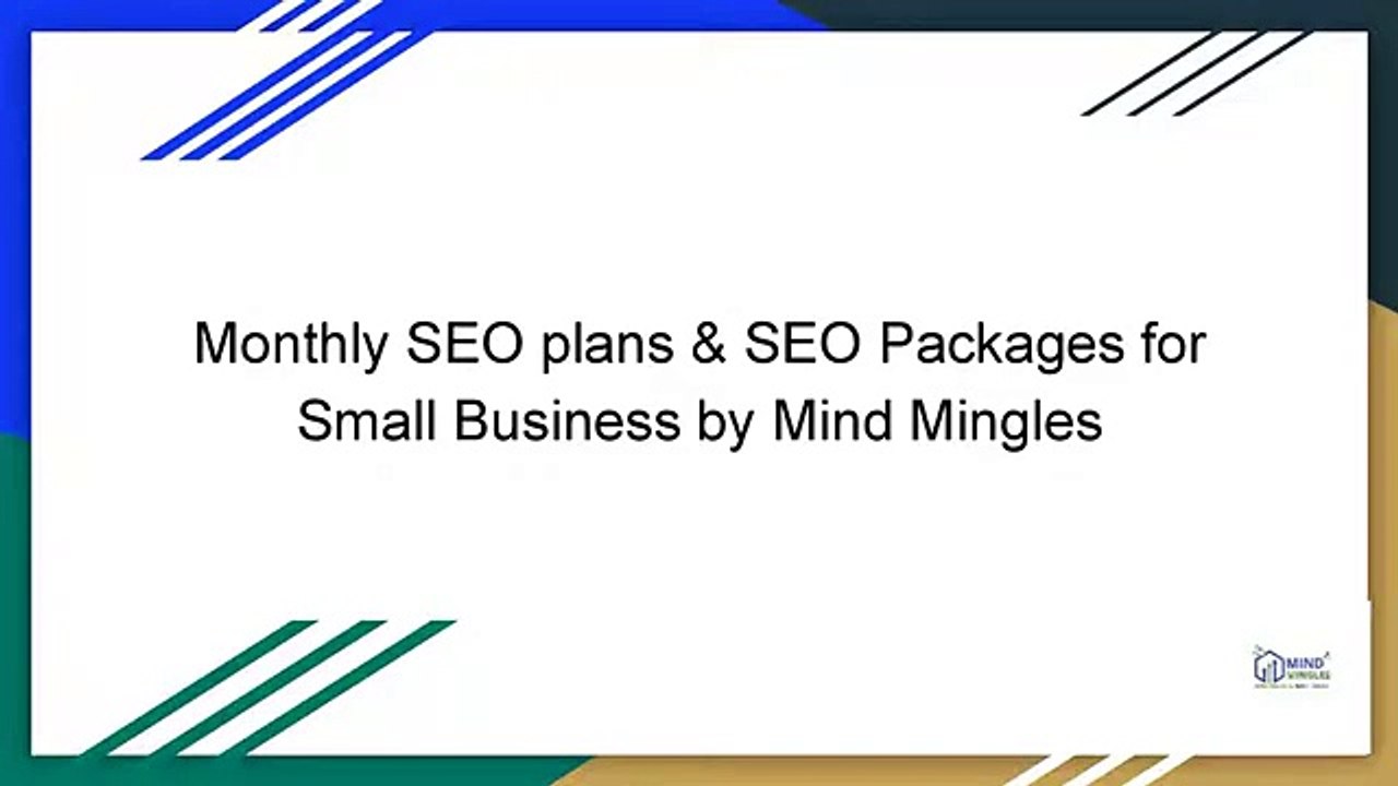 Monthly SEO plans & SEO Packages for Small Business by Mind Mingles