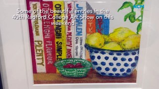 Some of the beautiful work in the 40th Radford College Art Show