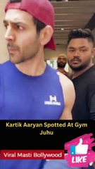 Kartik Aaryan Spotted At Gym Juhu