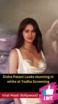 Disha Patani Looks stunning in white at Yodha Screening