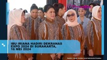 Momen Seru Ibu Iriana Jokowi Hadiri Acara Dekranas Expo 2024 di Surakarta