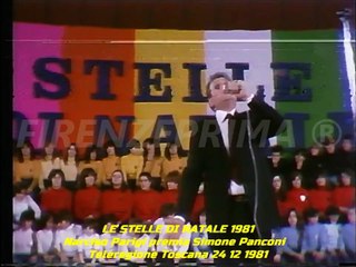Le Stelle di Natale. Narciso Parigi canta Stella d'argento e premia Simone Panconi Teleregione 1981