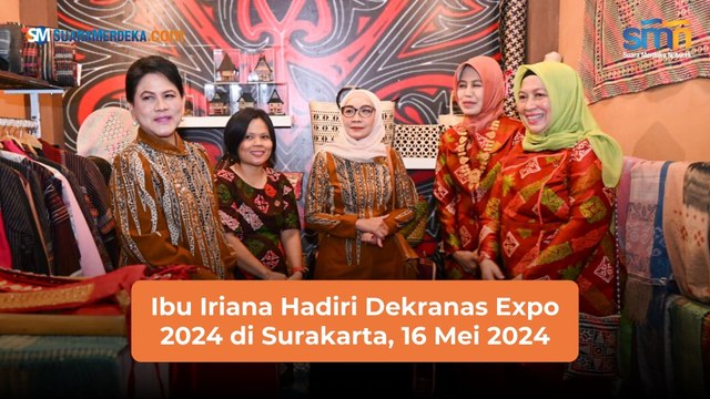 Ibu Iriana Hadiri Dekranas Expo 2024 di Surakarta, 16 Mei 2024