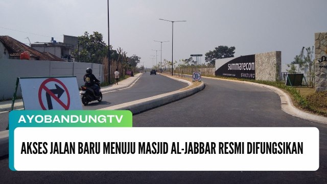 Akses Jalan Baru Menuju Masjid Al-Jabbar Resmi Difungsikan