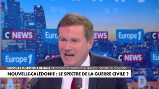 Nicolas Dupont-Aignan : «Ils ont décidé entre eux, avec un corps électoral restreint, de voter l'attachement à la France. Et la France a peur de la France»