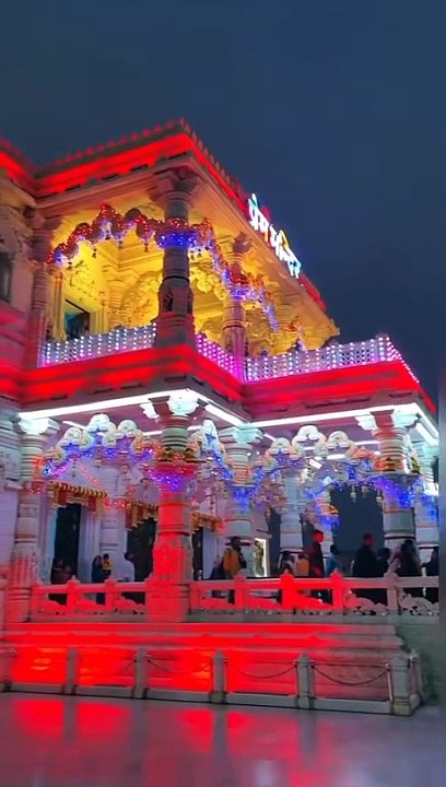 Prem mandir (temple ) of Radha and Krishna at mathura