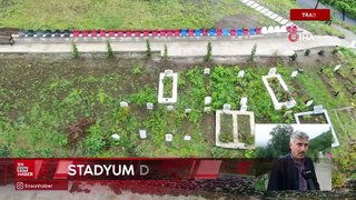 Trabzon’da mezarlığa tribün koltuğu yerleştirdiler
