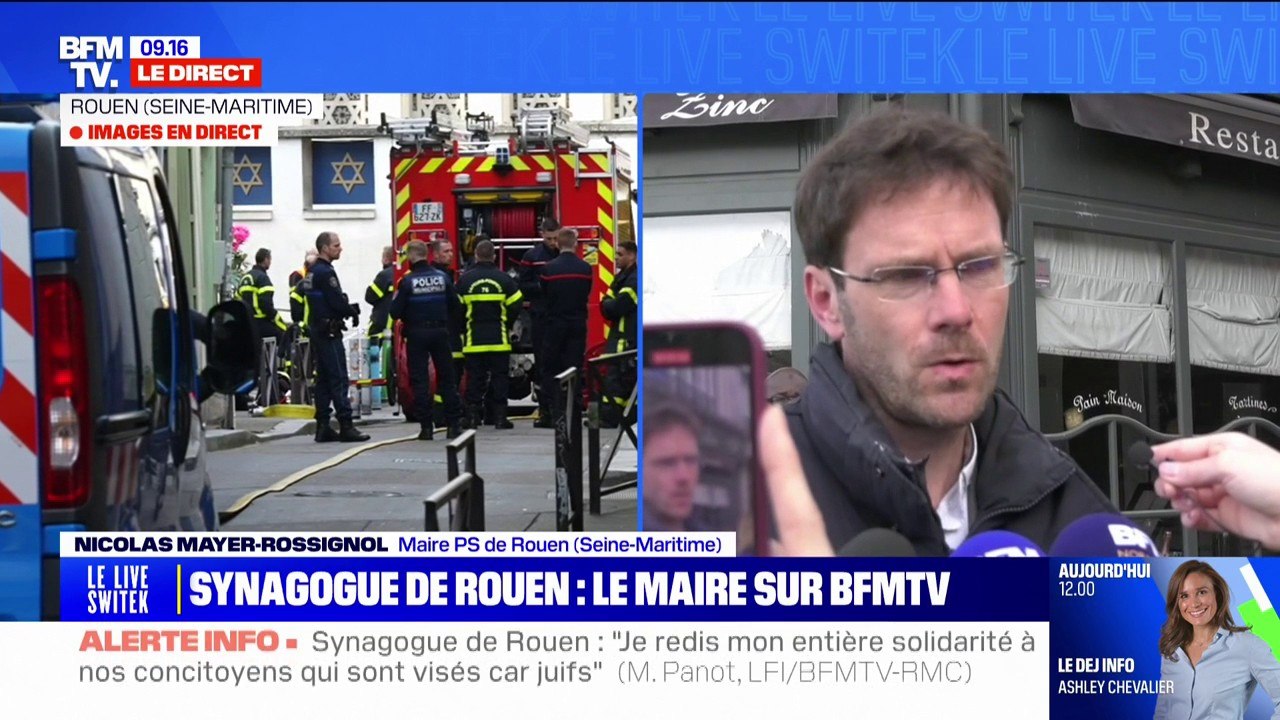 Synagogue de Rouen: Nicolas Mayer-Rossignol, maire PS de Rouen exprime son soutien "à la communauté israélite"