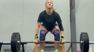 'Bail or Rest?' - Woman wiped out while attempting a 145-pound power clean