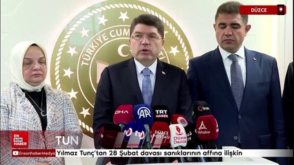 Yılmaz Tunç'tan 28 Şubat davası sanıklarının affına ilişkin: Tahliyeler bugün gerçekleşir