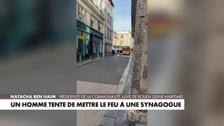 «C'est très dur, il y a beaucoup de dégâts» dans la synagogue, réagit la présidente de la communauté juive de Rouen