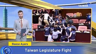 Taiwan Lawmakers Tussle Over Controversial Reforms