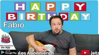 Happy Birthday, Fabio! Geburtstagsgrüße an Fabio