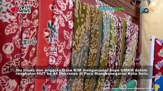 Ibu Iriana Hadiri Dekranas Expo 2024 di Surakarta, 16 Mei 2024