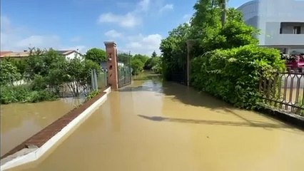 Muson oltre l'argine, le case allagate nel Padovano: «Si può far poco»