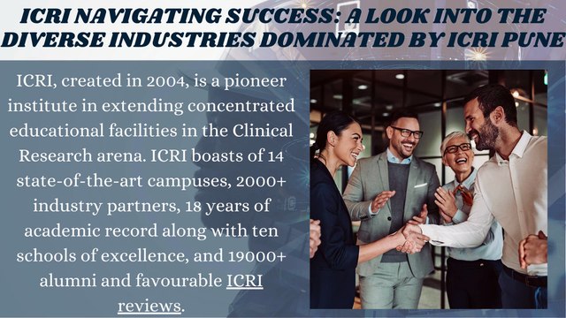 ICRI Navigating Success A Look into the Diverse Industries Dominated by ICRI Pune