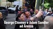 George Clooney e Adam Sandler ad Arezzo