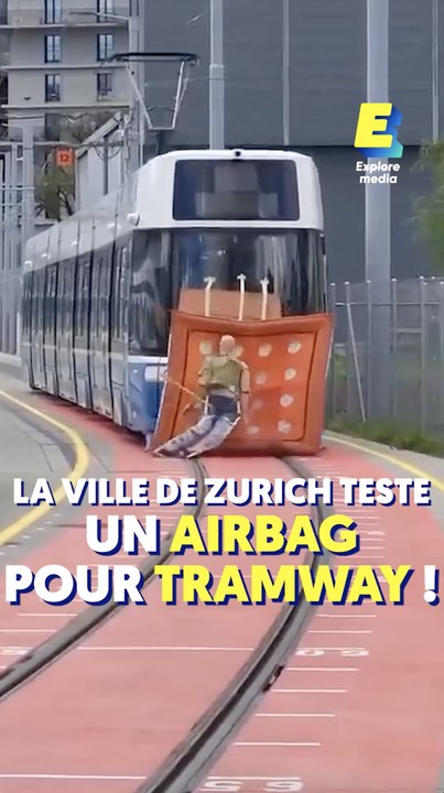 La ville de Zurich teste un airbag pour tramway