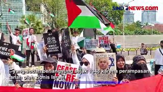 Ratusan Orang Peringati 76 Tahun Nakba, Gelar Aksi Bela Palestina di Depan Kedubes AS