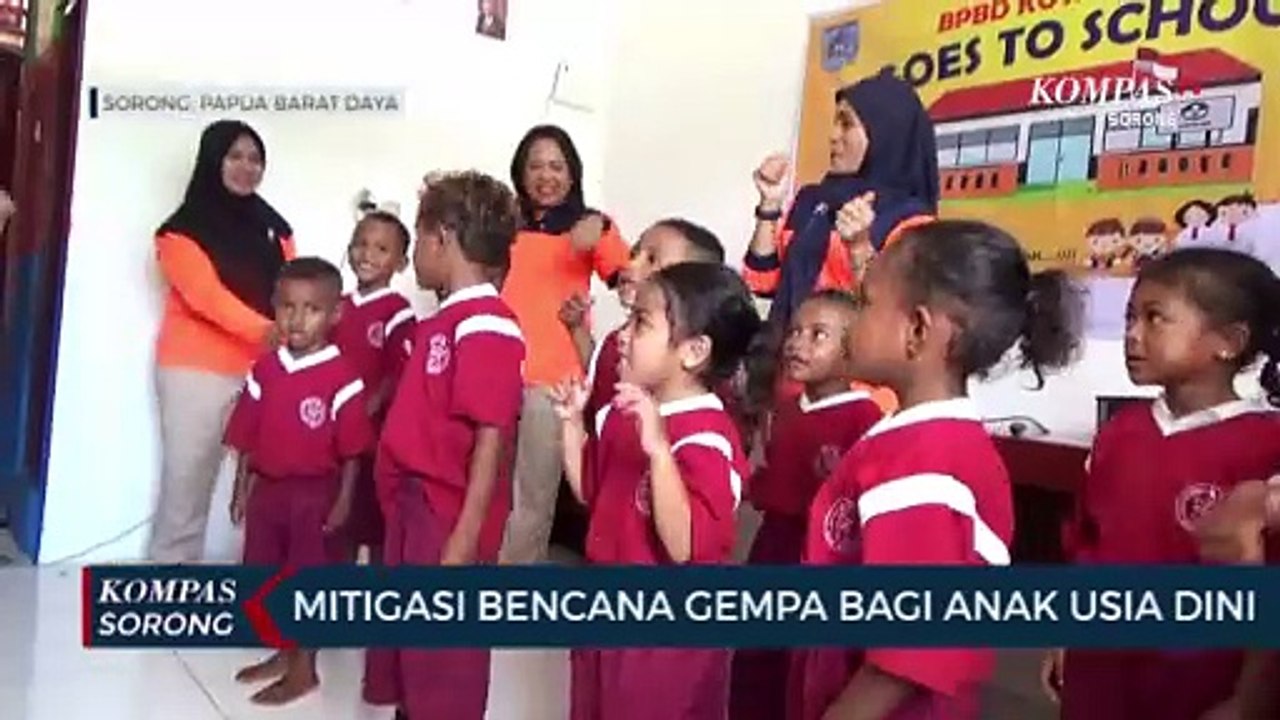 BPBD Kota Sorong Goes To School Berikan Pendidikan Mitigasi Bencana Alam Gempa Bumi